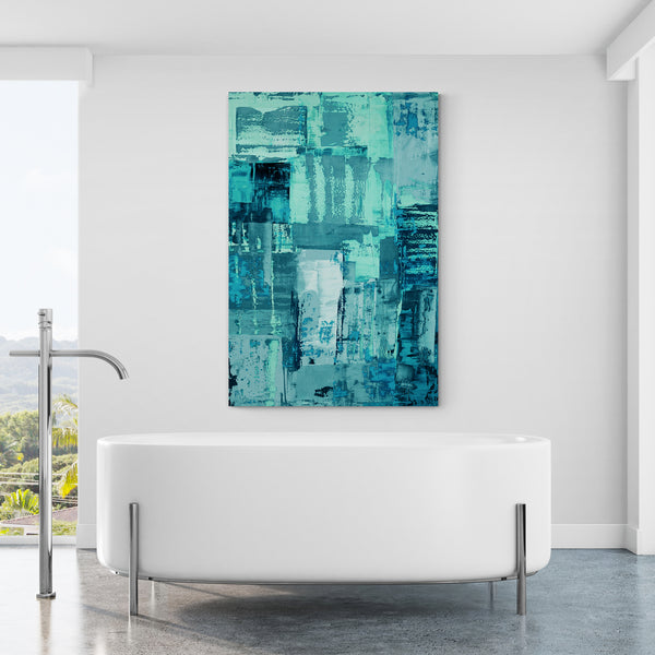Abstract Wall Art - Aqua 2