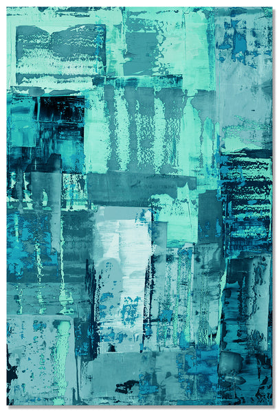 Abstract Wall Art - Aqua 2