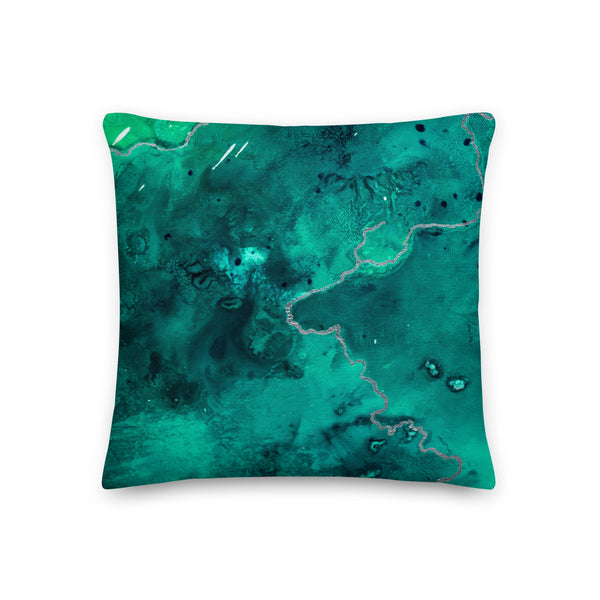 Premium Pillow "Aquatic 2 - 1 Emerald"