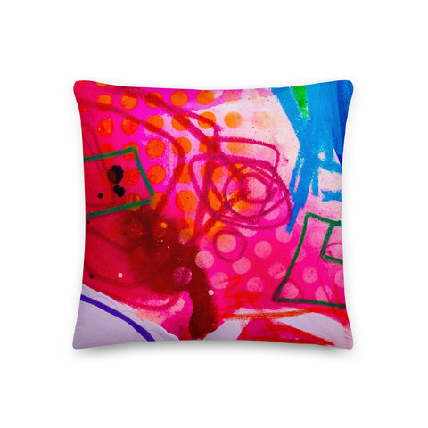 Premium Pillow "A Vibrant Life 4-c"