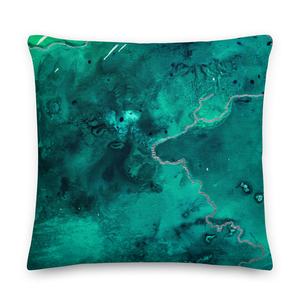Premium Pillow "Aquatic 2 - 1 Emerald"