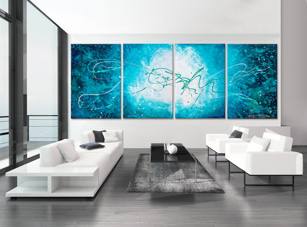 Abstract Painting "Turquoise Waters 3"