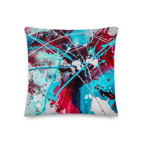 Premium Pillow - "Modern Splash"