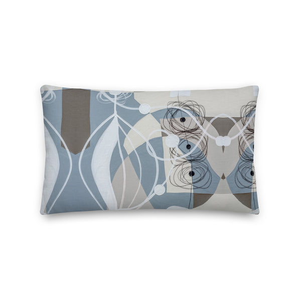 Premium Pillow -"Linen & Gray - 1"