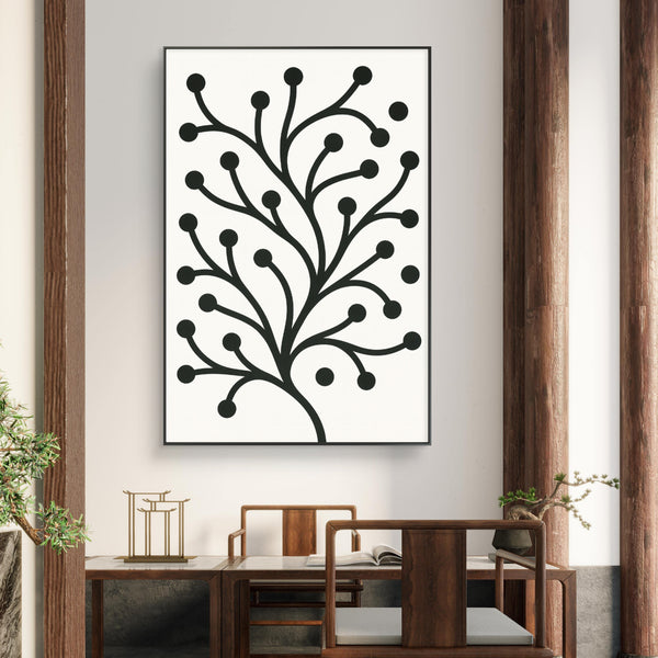 Modern abstract tree W&B