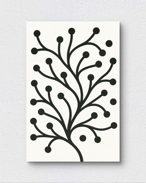 Modern abstract tree W&B