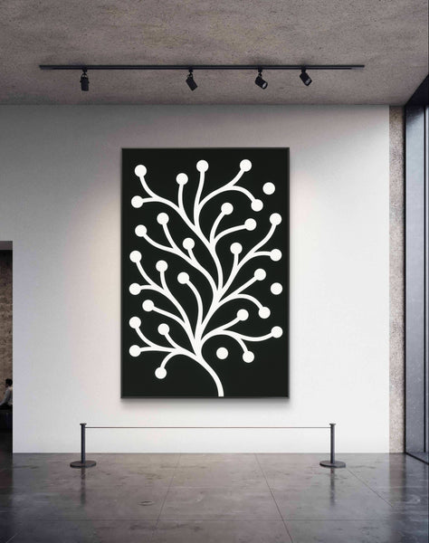 Modern abstract tree Black & White