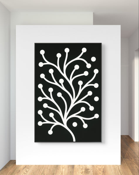 Modern abstract tree Black & White