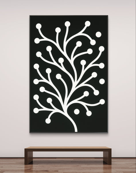 Modern abstract tree Black & White
