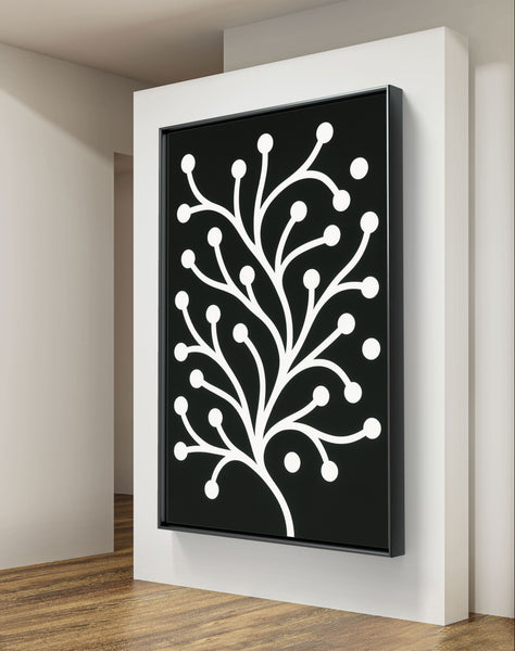 Modern abstract tree Black & White