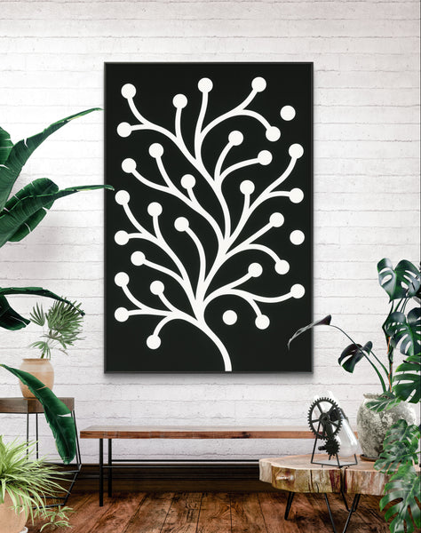Modern abstract tree Black & White