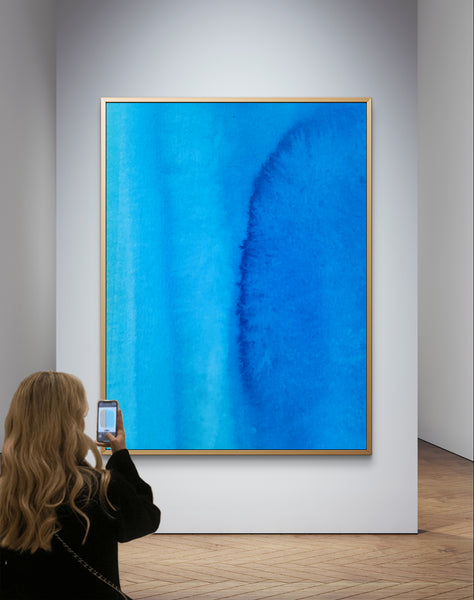 Abstract Wall Art - Beautiful Blue