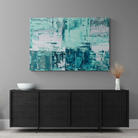 Abstract Wall Art - Aqua 3