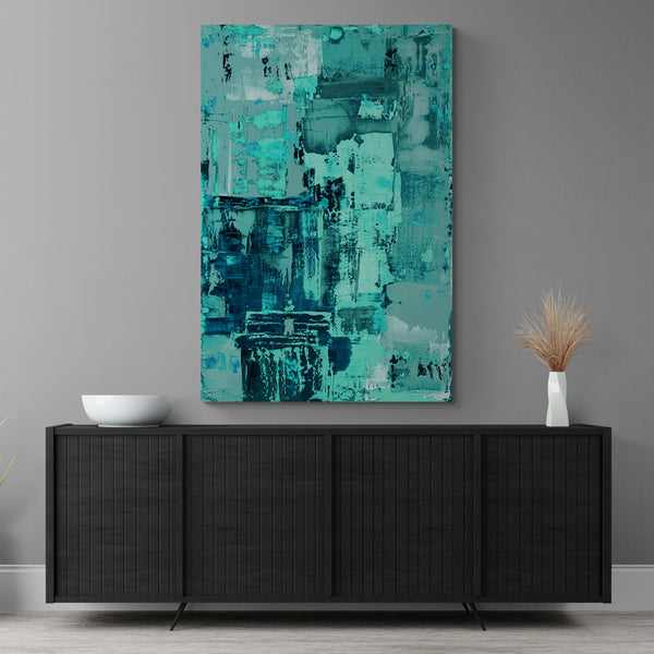 Abstract Wall Art - Aqua 4