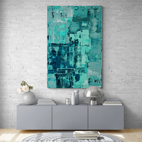 Abstract Wall Art - Aqua 4