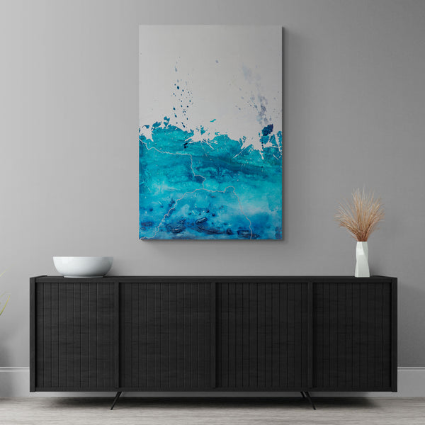 Abstract Painting  "Aquatic - Beautiful Waters 3"