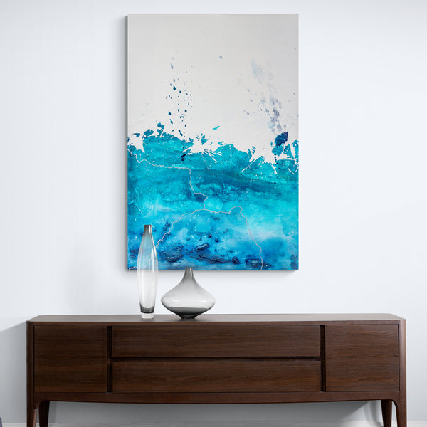 Abstract Painting  "Aquatic - Beautiful Waters 3"