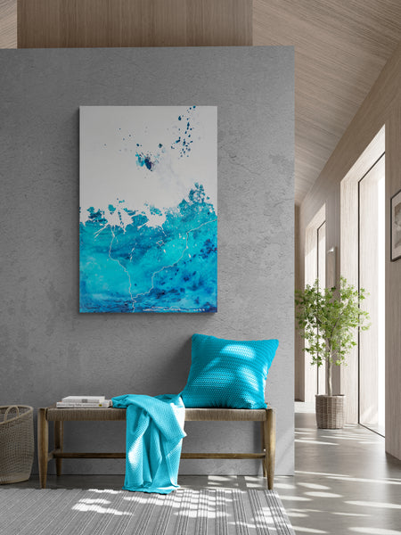 Abstract Painting  "Aquatic - Beautiful Waters 4"