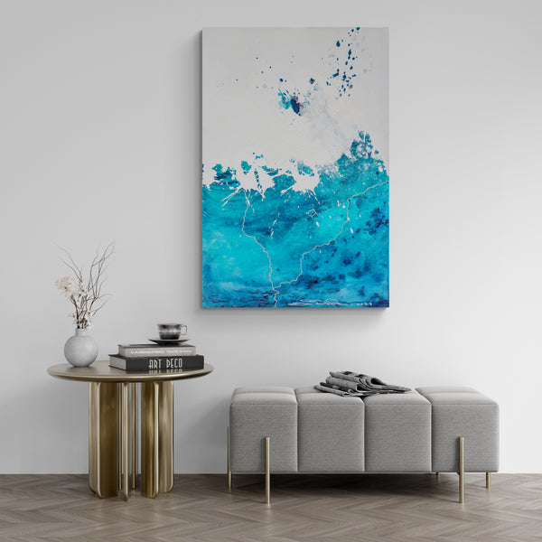 Abstract Painting  "Aquatic - Beautiful Waters 4"