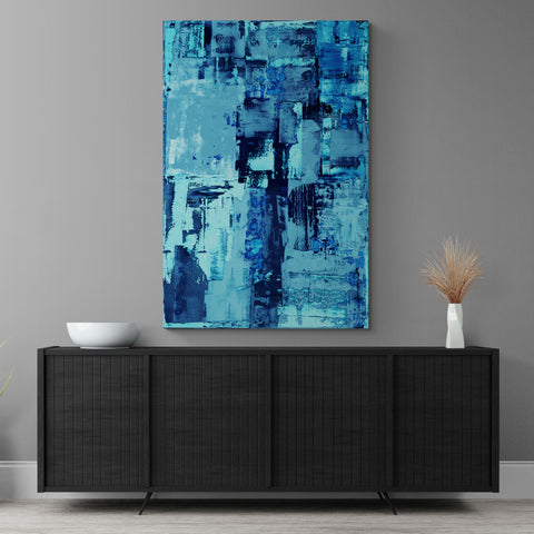 Abstract Wall Art - Blue 1