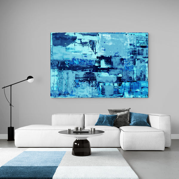 Abstract Wall Art - Blue 1