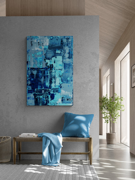 Abstract Wall Art - Blue 4