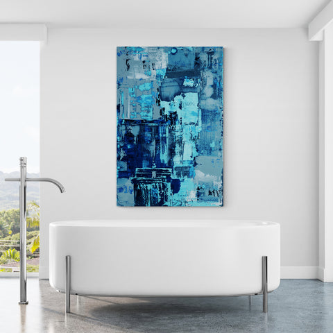 Abstract Wall Art - Blue 4