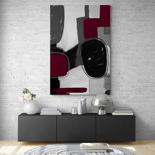 Gray & Raspberry