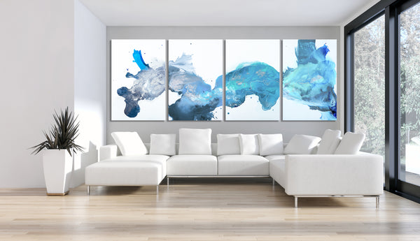 Abstract Painting "Colors of the Sea"