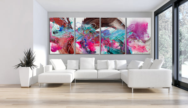 Abstract Painting "Elements of Love"