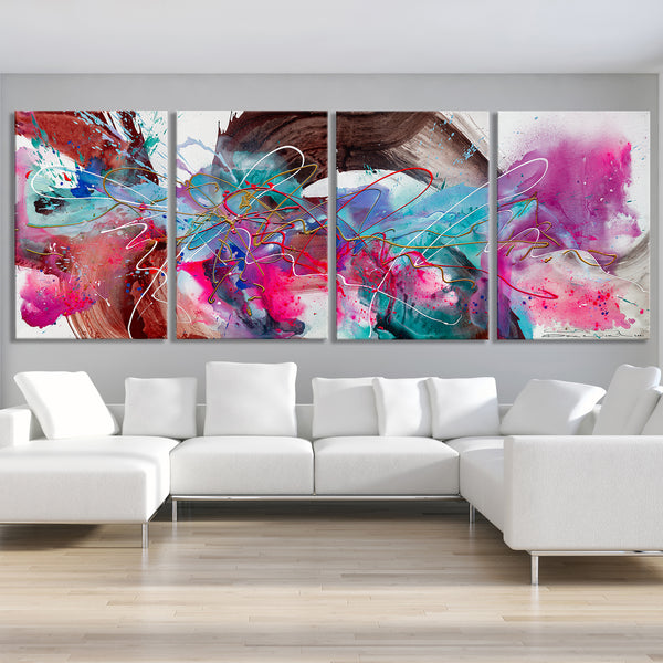 Abstract Painting "Elements of Love"