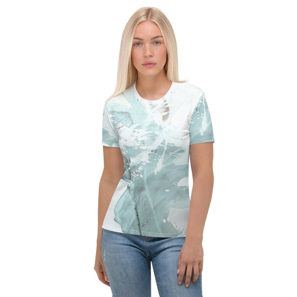 Women's T-shirt "Aquatic -3- Sea Glass - Light Aqua"