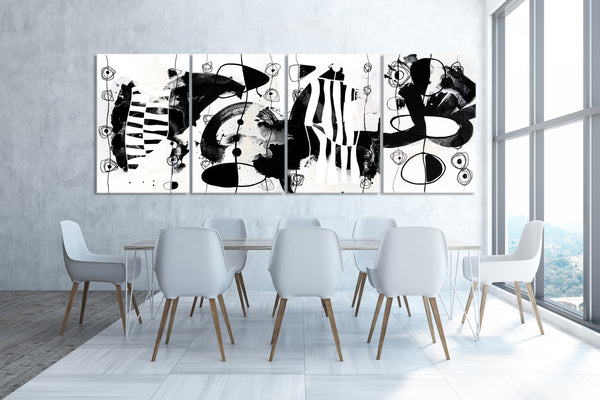 Abstract Artwork "Modern Black & White 3"
