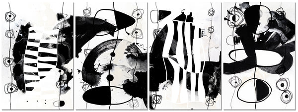 Abstract Artwork "Modern Black & White 3"