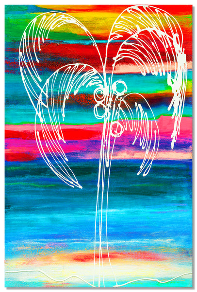 Neon Sunset - Palm Tree