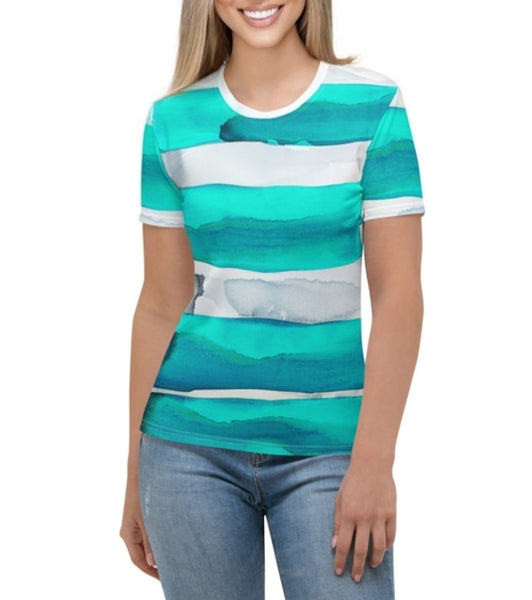 Women's T-shirt "Sea Glass - 1 light aqua"