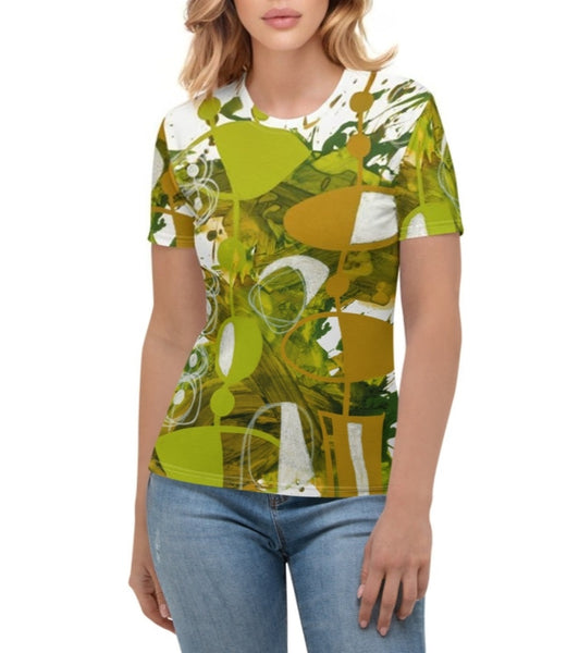 Women's T-shirt "Chartreuse & Yellow Ochre 3"