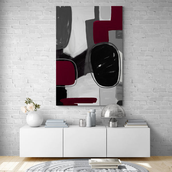 Gray & Raspberry