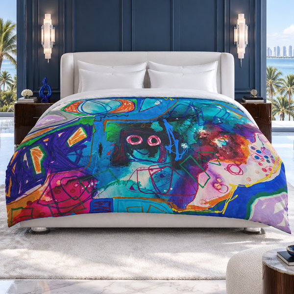 A Vibrant Life 2 in a slate-blue Miami beach suite