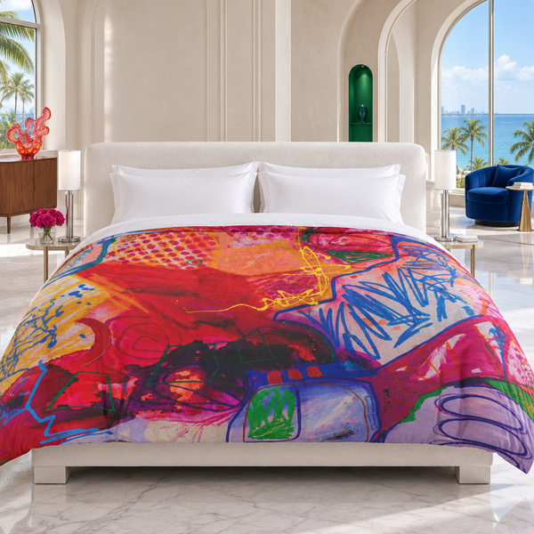 A Vibrant Life 3 in a colorful Miami collector’s luxury suite