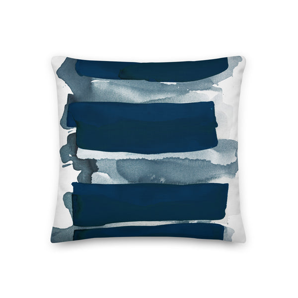 Premium Pillow "Sea Glass - 1 Navy"