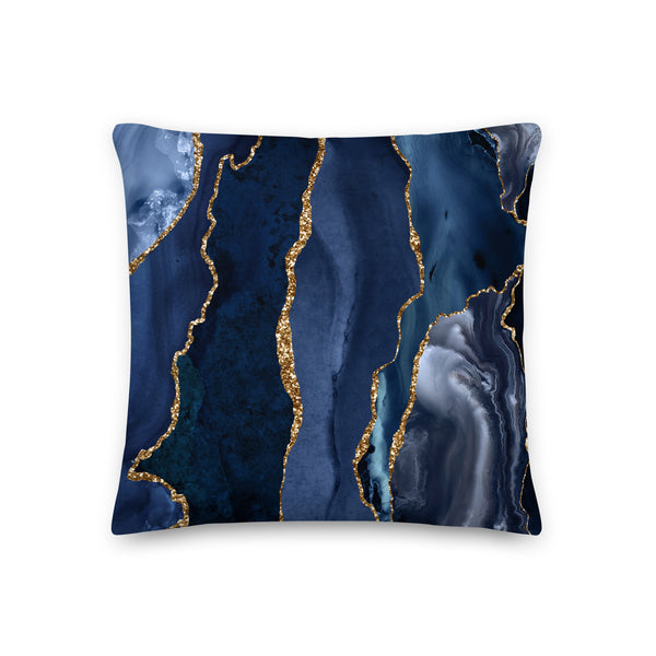 Premium Pillow "Blue Agate"