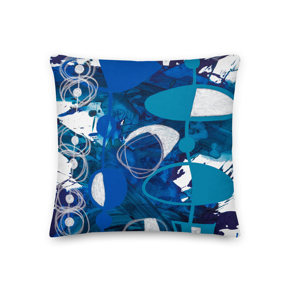 Premium Pillow "Blue - 3"