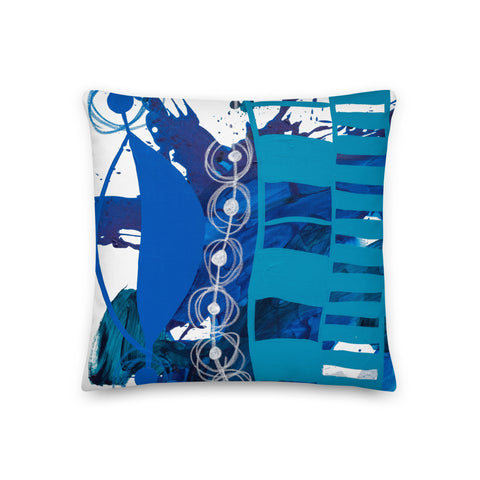 Premium Pillow "Blue - 1"