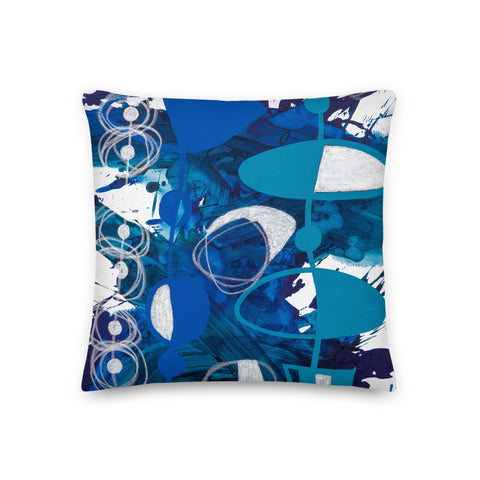 Premium Pillow "Blue - 3"