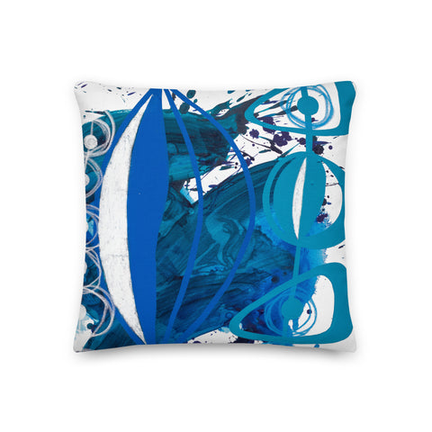 Premium Pillow "Blue - 3"