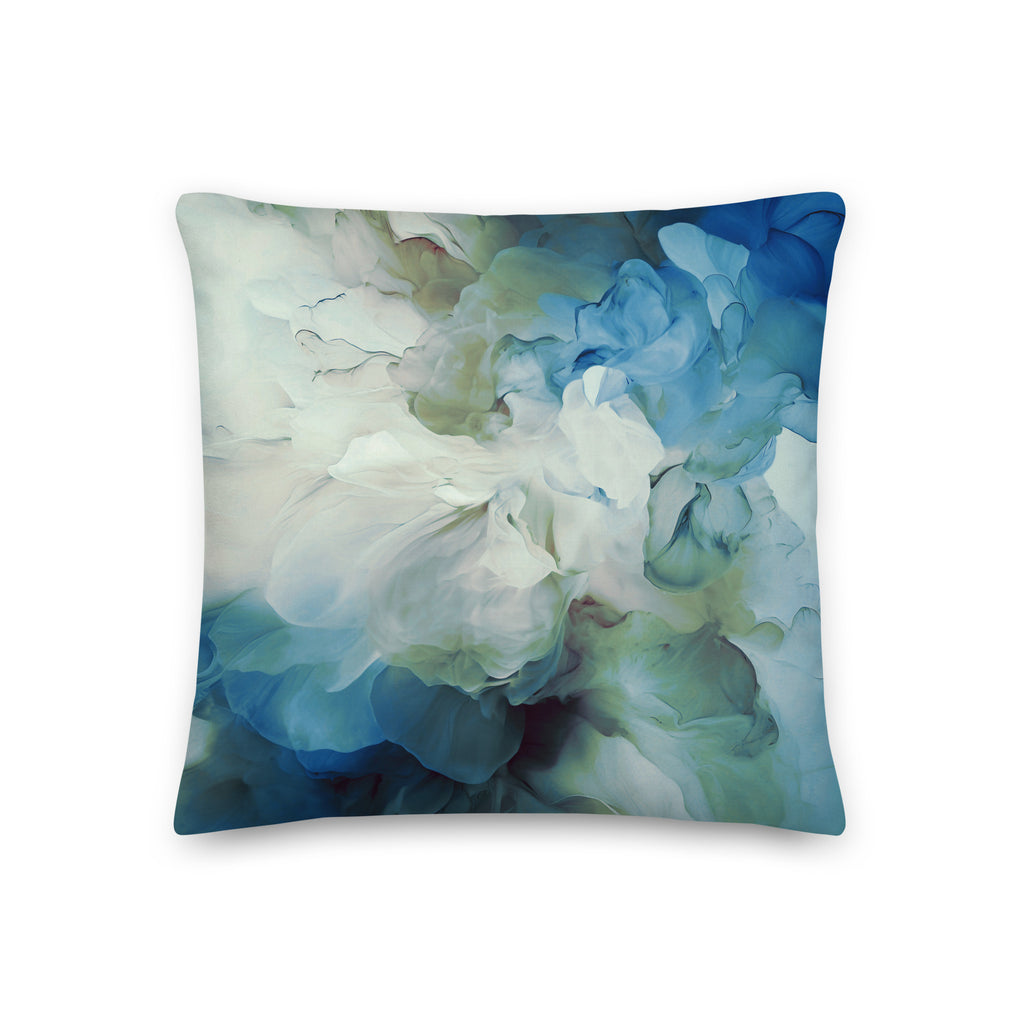 Premium Pillow "Blue Petals"