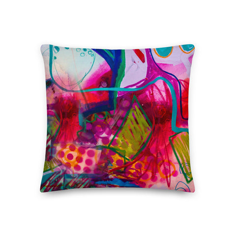 Premium Pillow "A Vibrant Life 1-b"
