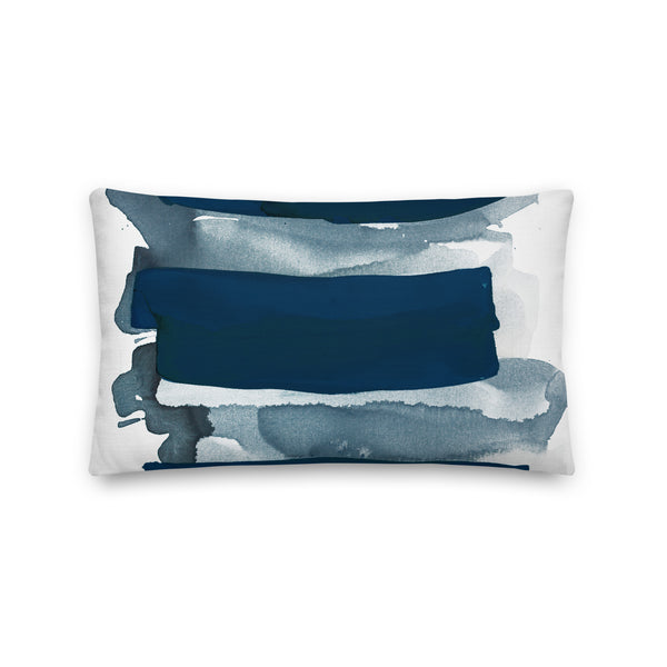 Premium Pillow "Sea Glass - 1 Navy"