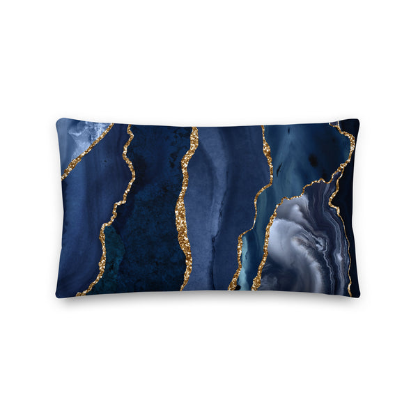 Premium Pillow "Blue Agate"